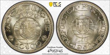 1952 20 Esc KM-80  Ag MS66