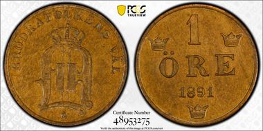 1891 Öre MS64BN