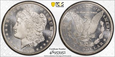 1878-CC $1 MS65+ PL