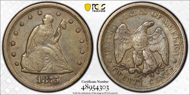 1875-S/S 20C MPD, FS-302 VF35