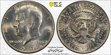 1982-P 50C No "FG" FS-901 MS66