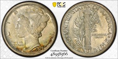 1918-S 10C AU58