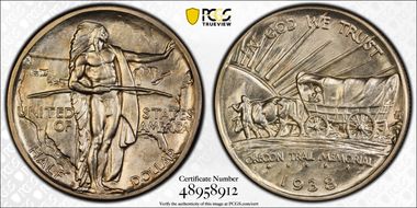 1938-D 50C Oregon MS66