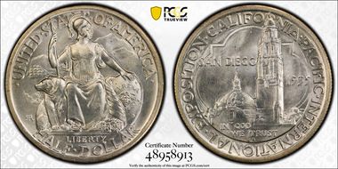 1935-S 50C San Diego MS66