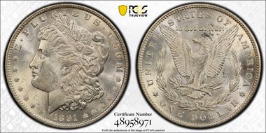 1891 $1 MS63