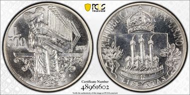 1985-R 500 L Johann Sebastian Bach MS69