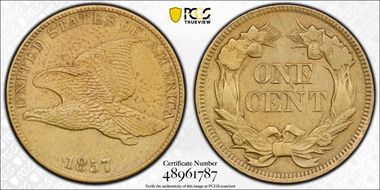 1857 1C Flying Eagle N1