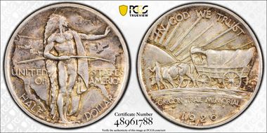 1926-S 50C Oregon AU58