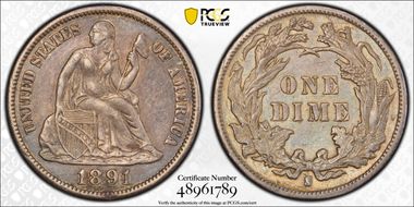 1891-S 10C N1
