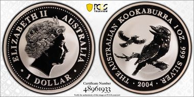 2004 $1 Kookaburra Ag MS69