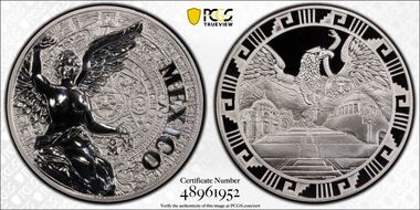 (2016)-Mo Medal "Mexican Elements" Ag 2oz PR70DCAM