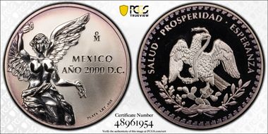 2000-Mo Medal Turn of the Millennium Ag PR67DCAM
