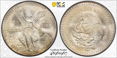 1988-Mo Onza Libertad Ag MS67