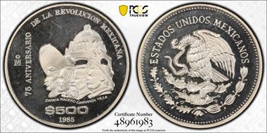 1985-Mo 500 P Revolution KM-511  Ag PR65DCAM