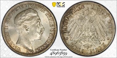 1908-A 3 Mk J-103 MS64