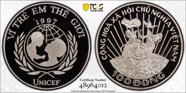 1997 100 D UNICEF PR69DCAM