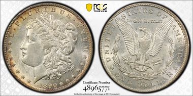 1890-CC $1 AU53