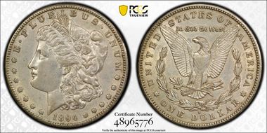 1894-S $1 AU50
