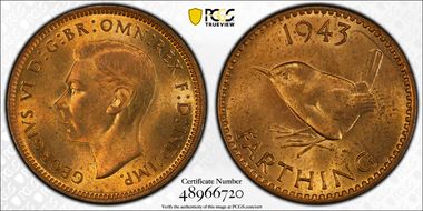 1943 1/4D S-4116 MS64RD