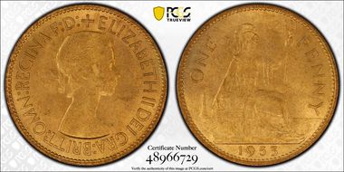 1953 1D S-4154 MS64RD