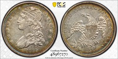 1835 25C AU50