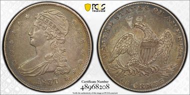 1837 50C AU50
