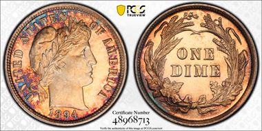 1894 10C MS64PL