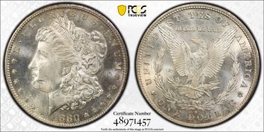 1880-S $1 MS64