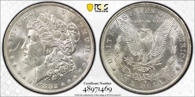 1882-O $1 MS62
