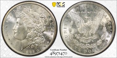 1882-S $1 MS65