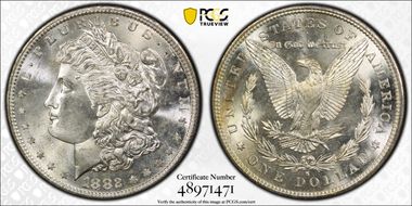 1882-S $1 MS64