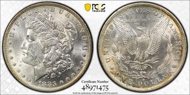 1883-O $1 MS62