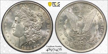 1883-O $1 AU58