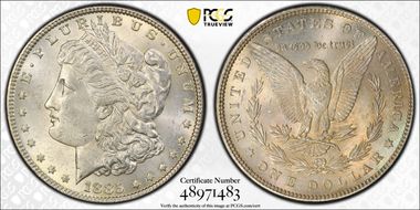 1885 $1 MS62