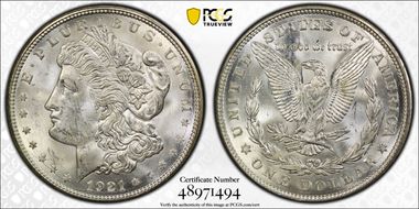 1921-D $1 MS63