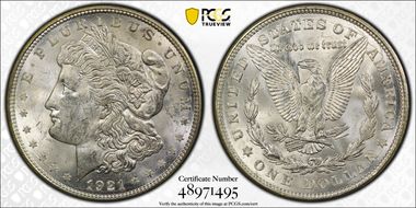 1921-D $1 MS63