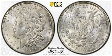 1921-D $1 MS63