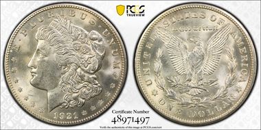 1921-D $1 MS62