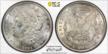 1921-D $1 MS64