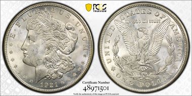 1921-D $1 MS64