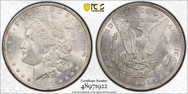 1888 $1 MS64