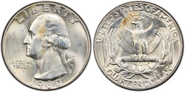 1960-D 25C MS65