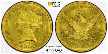 1860-O $10 MS61