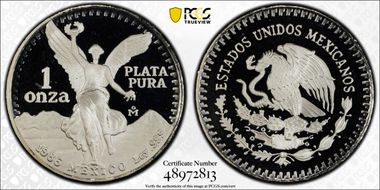 1986-Mo Onza Libertad Ag PR69DCAM