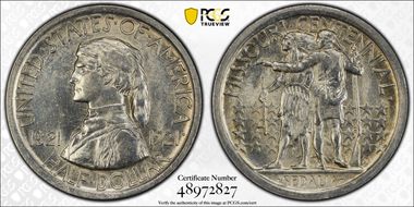 1921 50C Missouri MS63