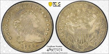 1799 $1 BB-169 VF25