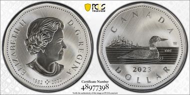 2023-W $1 Tribute Loon Ag SP70