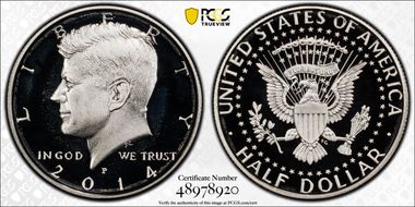 2014-P 50C Silver 50th Anniversary Set PR69DCAM