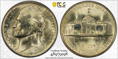 1944-D/D 5C RPM FS-501 MS67