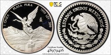 1999-Mo Onza Libertad Ag PR68DCAM